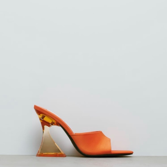 Zara Shoes Zara High Heeled Methacrylate Sandals Poshmark